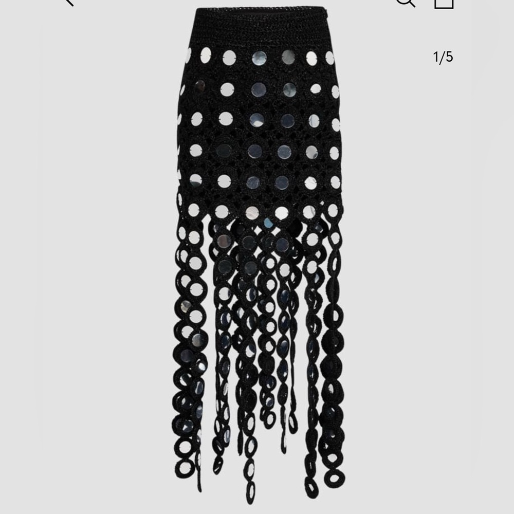 Simon Miller Black Mirror Beep Beep Maxi Skirt - New w/ tags - stretchy waist!